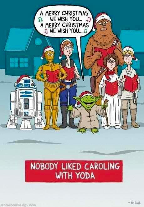 caroling with yoda